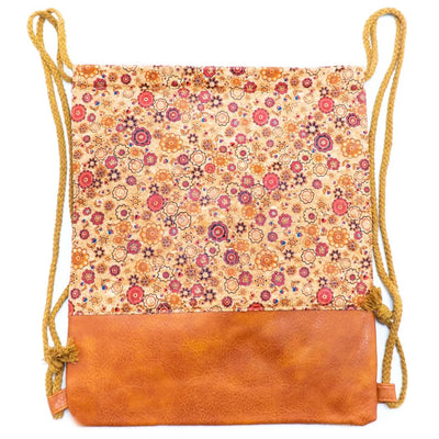 Almograve virágmintás parafa hátizsák